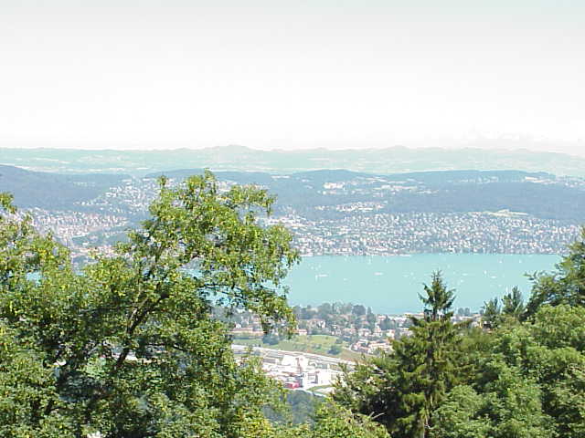 Blick vom Uetliberg auf Zürich