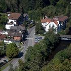 Blick vom Verlobungsfelsen auf Schönmünzach Murgtal