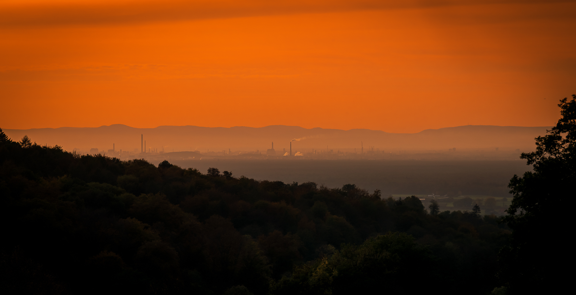 Blick vom Vierritterturm Richtung BASF