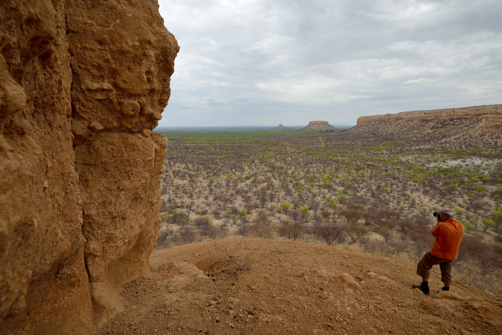 Blick vom Vingerklip ins Damaraland