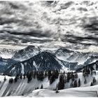 Blick vom Wallberg Gipfel HDR