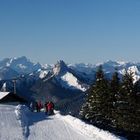 Blick vom Wallberg im Schnee (Panorama)