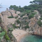 Blick vom Wanderweg auf Tossa de Mar