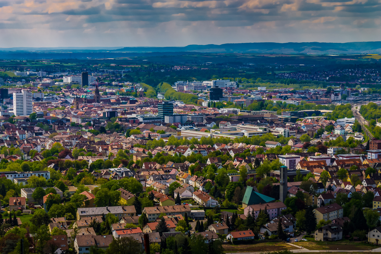 Blick vom Wartberg auf Heilbronn