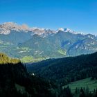 Blick vom Wasserfallweg, Lofereralm in die Bergwelt