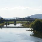 Blick vom Wasserstraßenkreuz in Richtung Porta