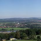 Blick vom Wasserturm in Heidenau , auf Bipratsch und Pirna - Copitz