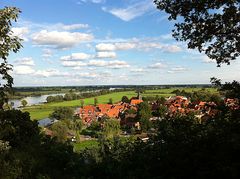 Blick vom Weinberg auf Hitzacker