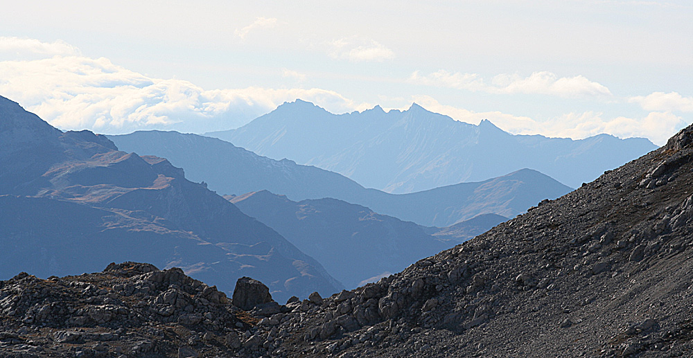 Blick vom Weissfluhjoch