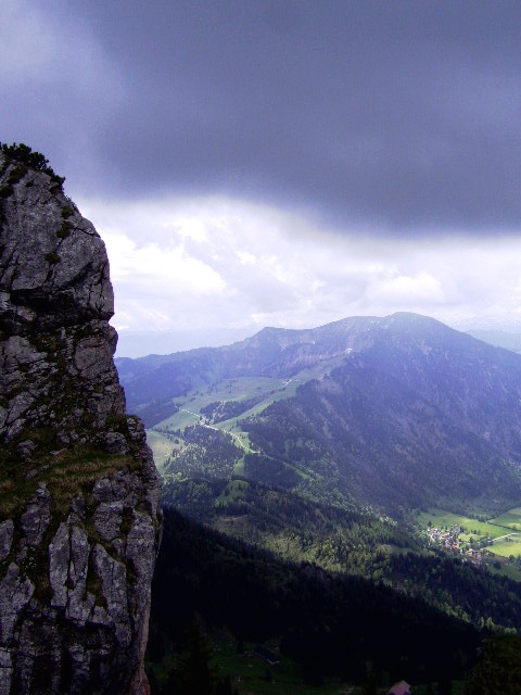 Blick vom Wendelstein Gebirge in die umliegenden Alpen