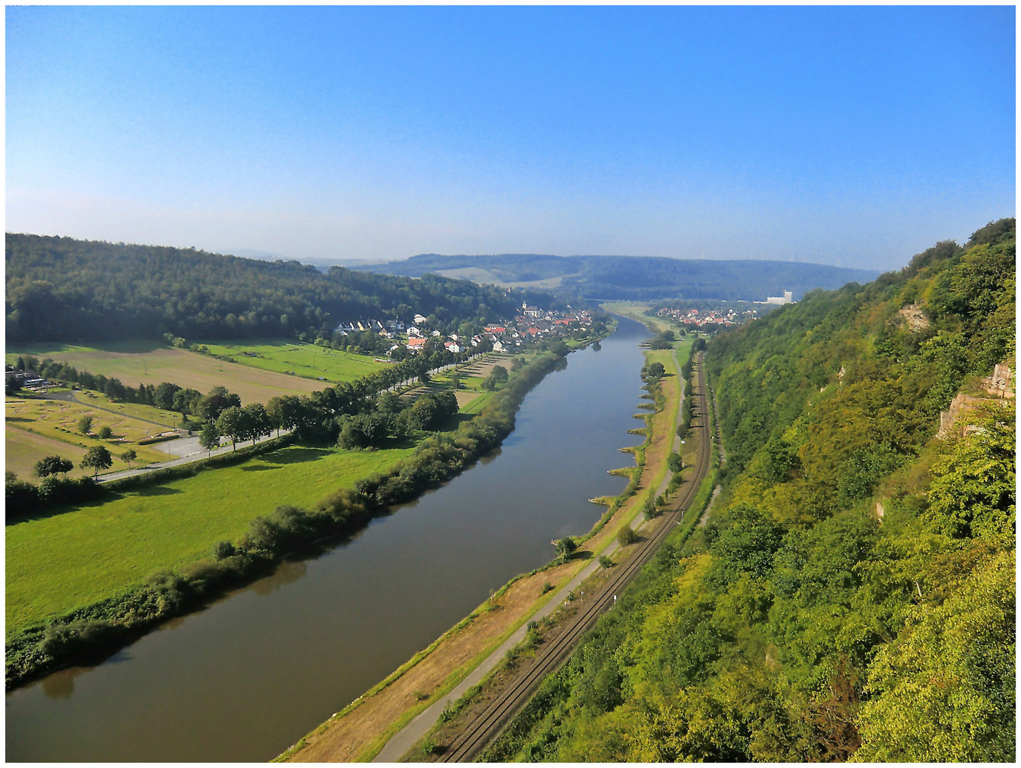 Blick vom Weser-Skywalk vor einigen Jahren