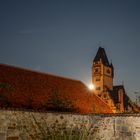 Blick vom Wiperti-Friedhof zur ehemaligen Fachschule für Gartenbau/Landwirtschaft