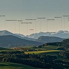 Blick vom Würzenberg über Salzburg zum Untersberg Teilpanorama 1