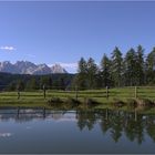 Blick vom Wuhner Weiher zum Latemar