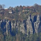 Blick vom Ziegenrücken zur Bastei vom 28.03. 2022