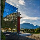 Blick vom Zimmerbalkon Hotel „Luise“/Riva del Garda