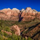 Blick vom Zion - Mount Carmel Highway, Zion NP, Utah, USA