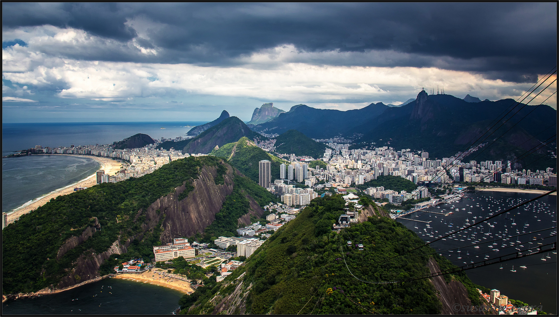 Blick vom Zuckerhut Richtung Botafogo/ Copacabana