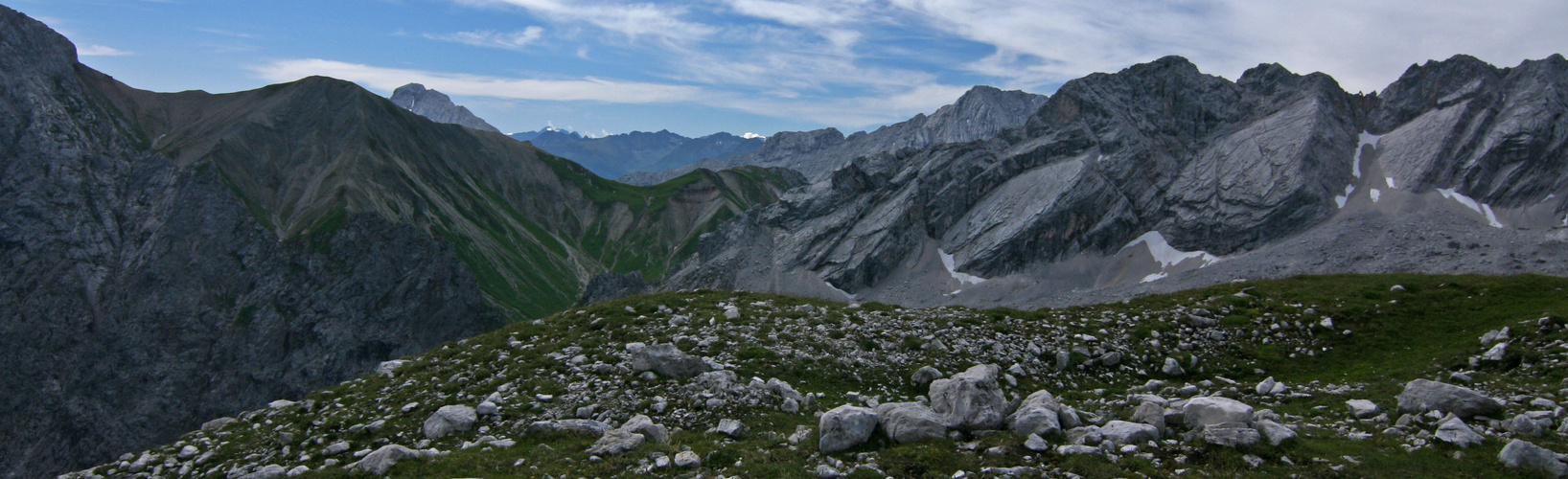 Blick vom Zugspitzplatt in Richtung Süden