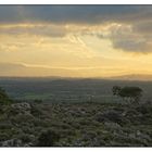 Blick von Akrotiri zu den weissen Bergen