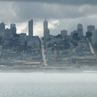 Blick von Alcatraz auf San Francisco...