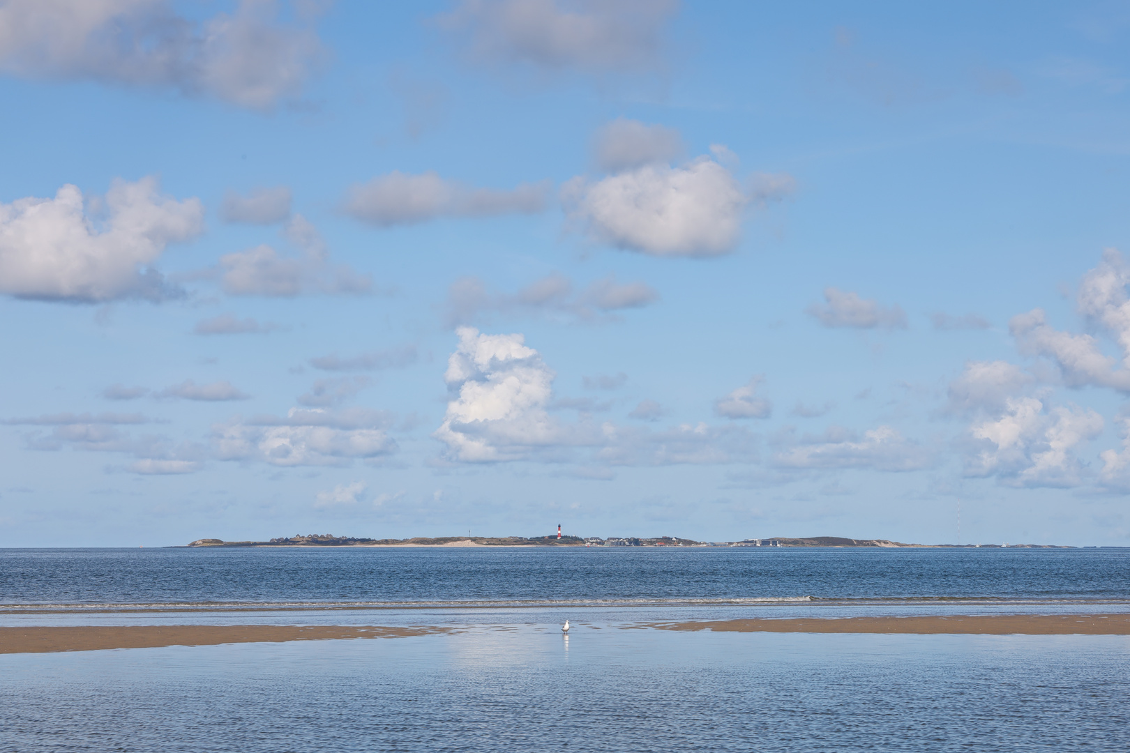 Blick von Amrum rüber nach Hörnum