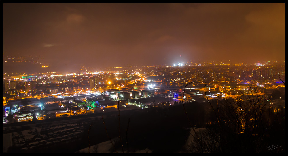 Blick von Arzl auf Innsbruck