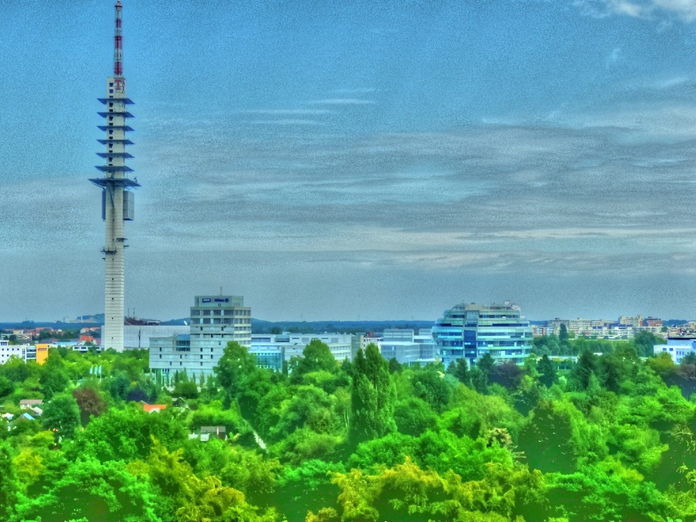 Blick von Aussichtturm Waldstation Hannover 5