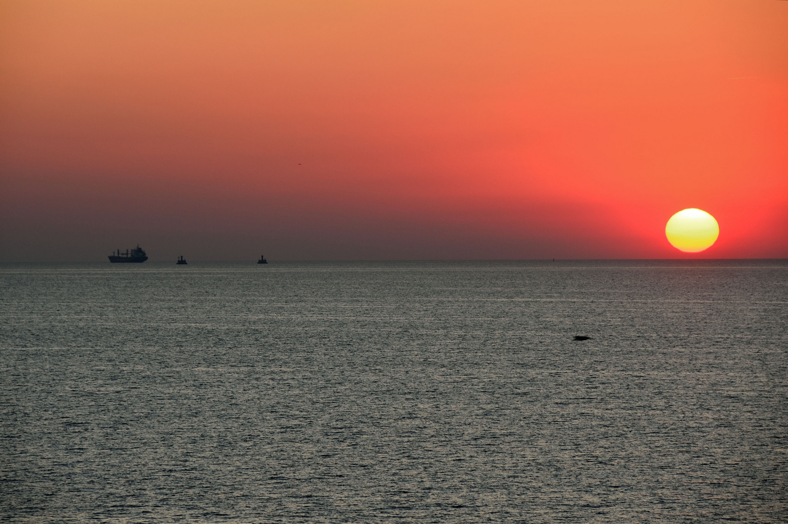 Blick von Bansin kurz nach Sonnenaufgang