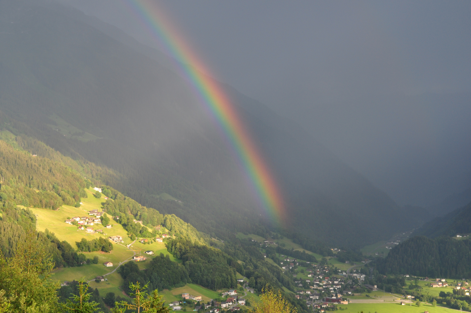 Blick von Bartholomäberg Richtung Hochjoch