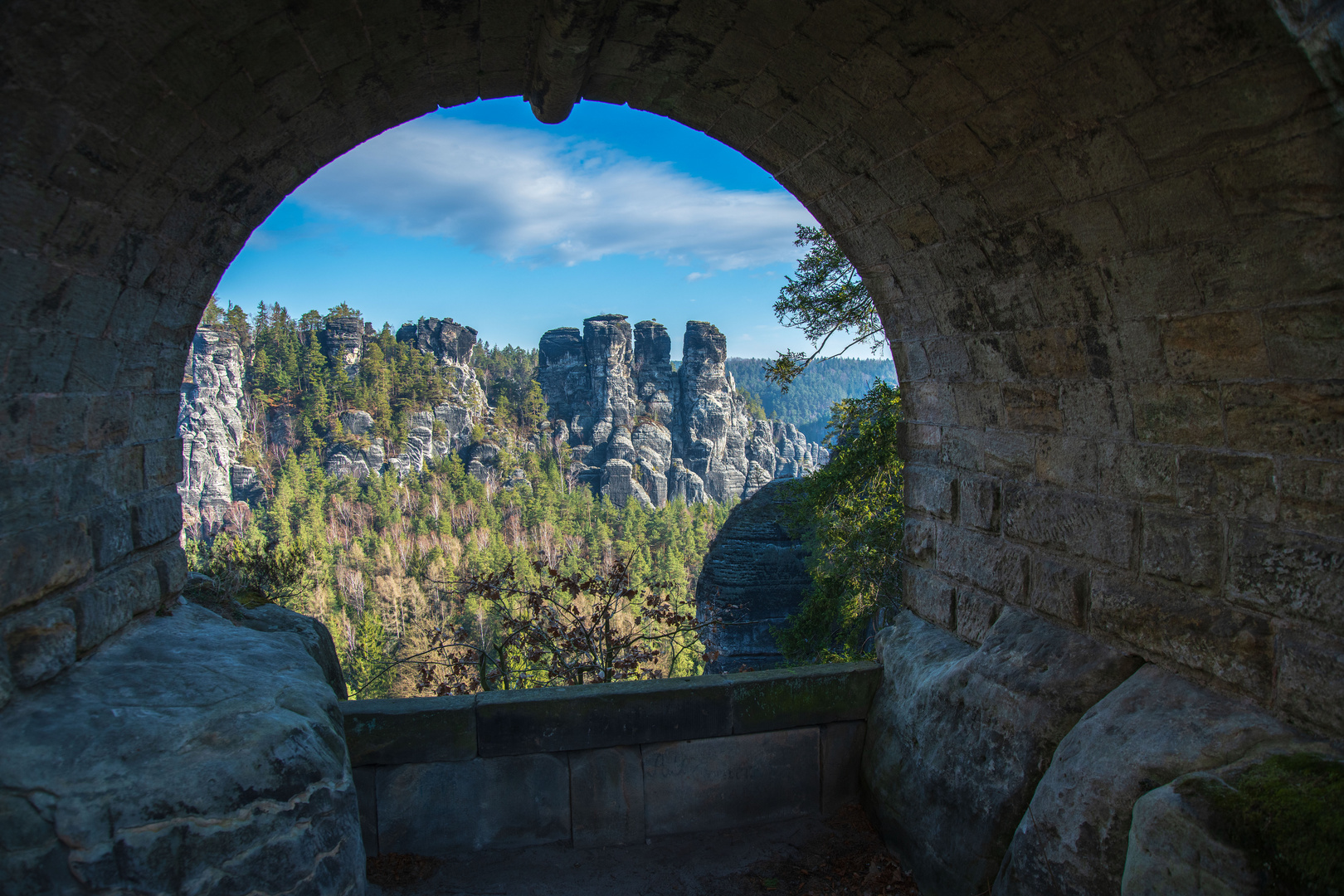 Blick von Basteibrücke