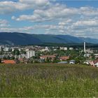 Blick von Bellmund über die Sadt Biel