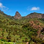 Blick von Benchijigua zum Roque Agando ...