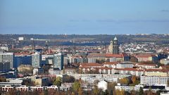 Blick von Bismarckturm (Bismarcksäule) auf Dresden 1