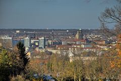 Blick von Bismarckturm (Bismarcksäule) auf Dresden 2