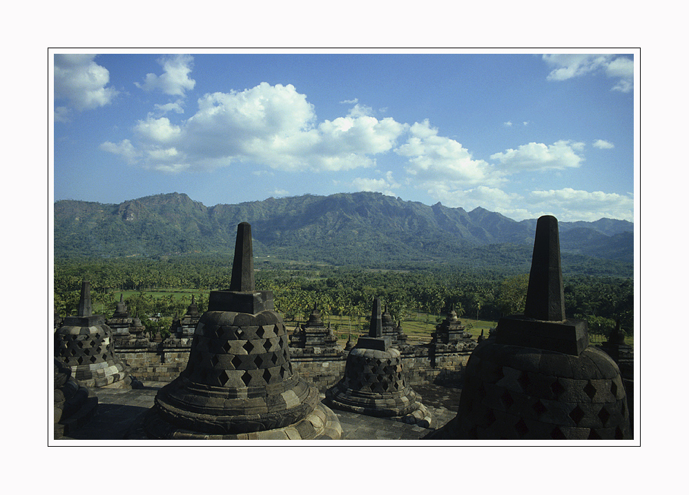 Blick von Borobodur!