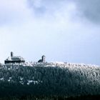 Blick von Breitenbrunn auf den Fichtelberg