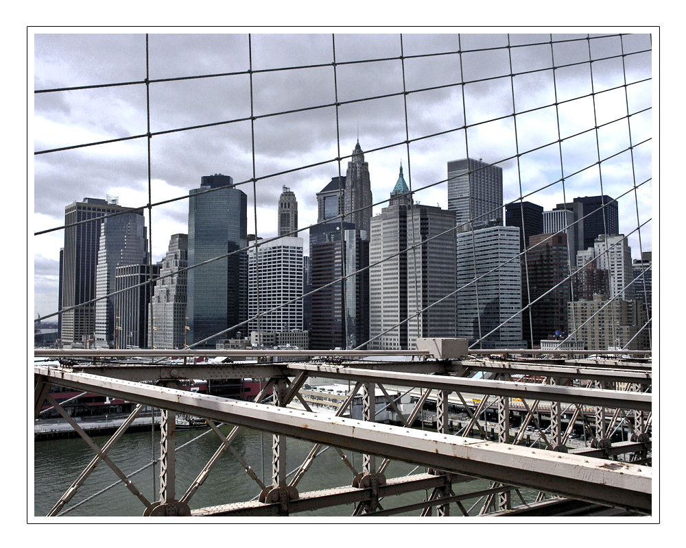 Blick von Brooklyn Bridge