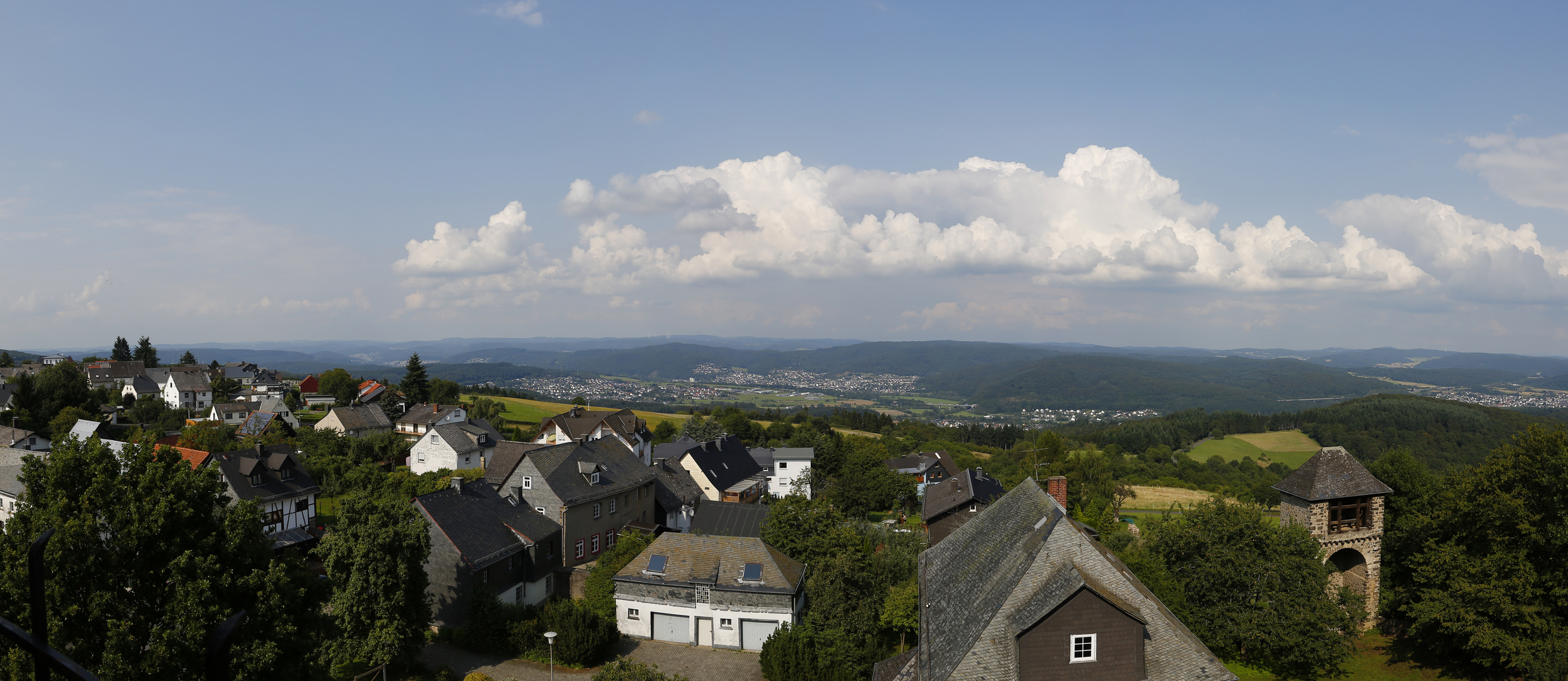 Blick von Burg Greifenstein