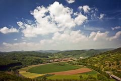 Blick von Burg Hanstein über die Werra-Aue