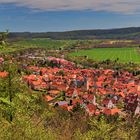 Blick von Burg Normannstein auf Treffurt und Werratal