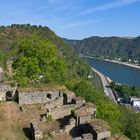 Blick von Burg Rheinfels in das Mittelrheintal