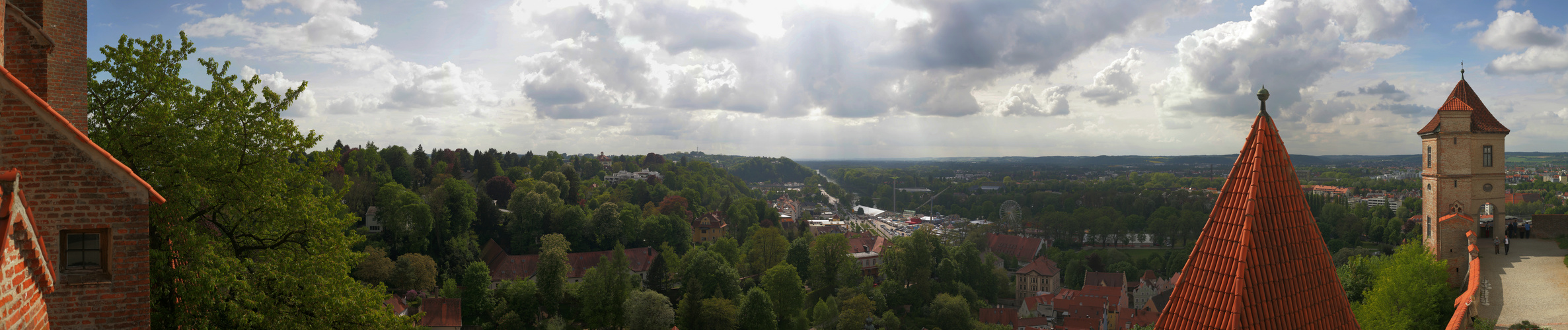 Blick von Burg Trausnitz