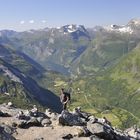 Blick von Dalsnibba auf Geiranger Fjord