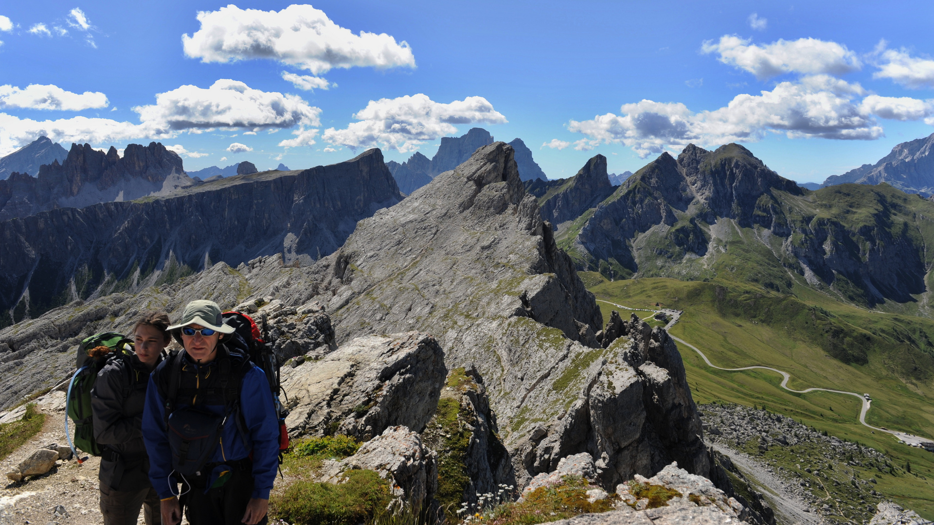 Blick von dem Nuvolau nach Osten und Süden