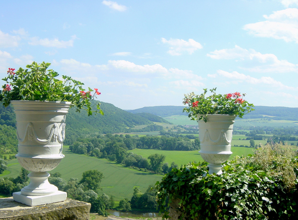 Blick von den Dornburger Schlössern