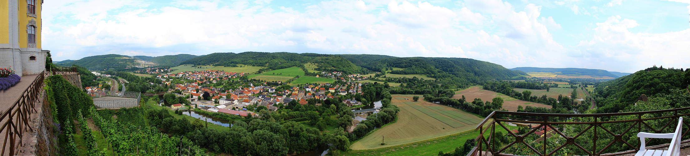 Blick von den Dornburger Schlössern