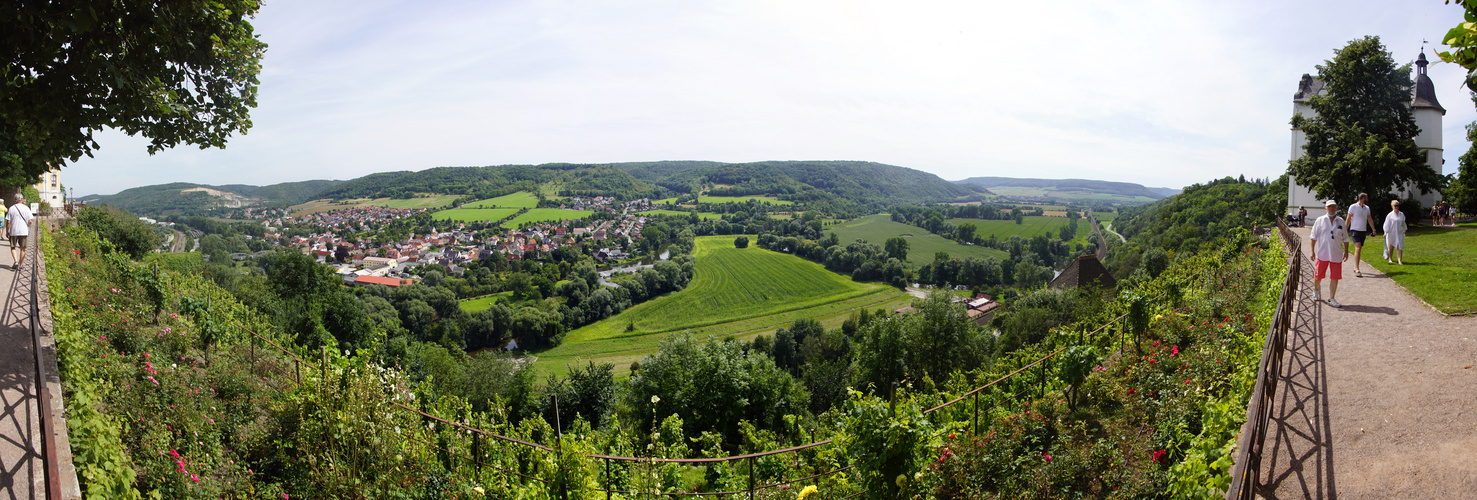 Blick von den Dornburger Schlössern ins Saaletal