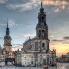 Blick von den Elbterassen in Dresden