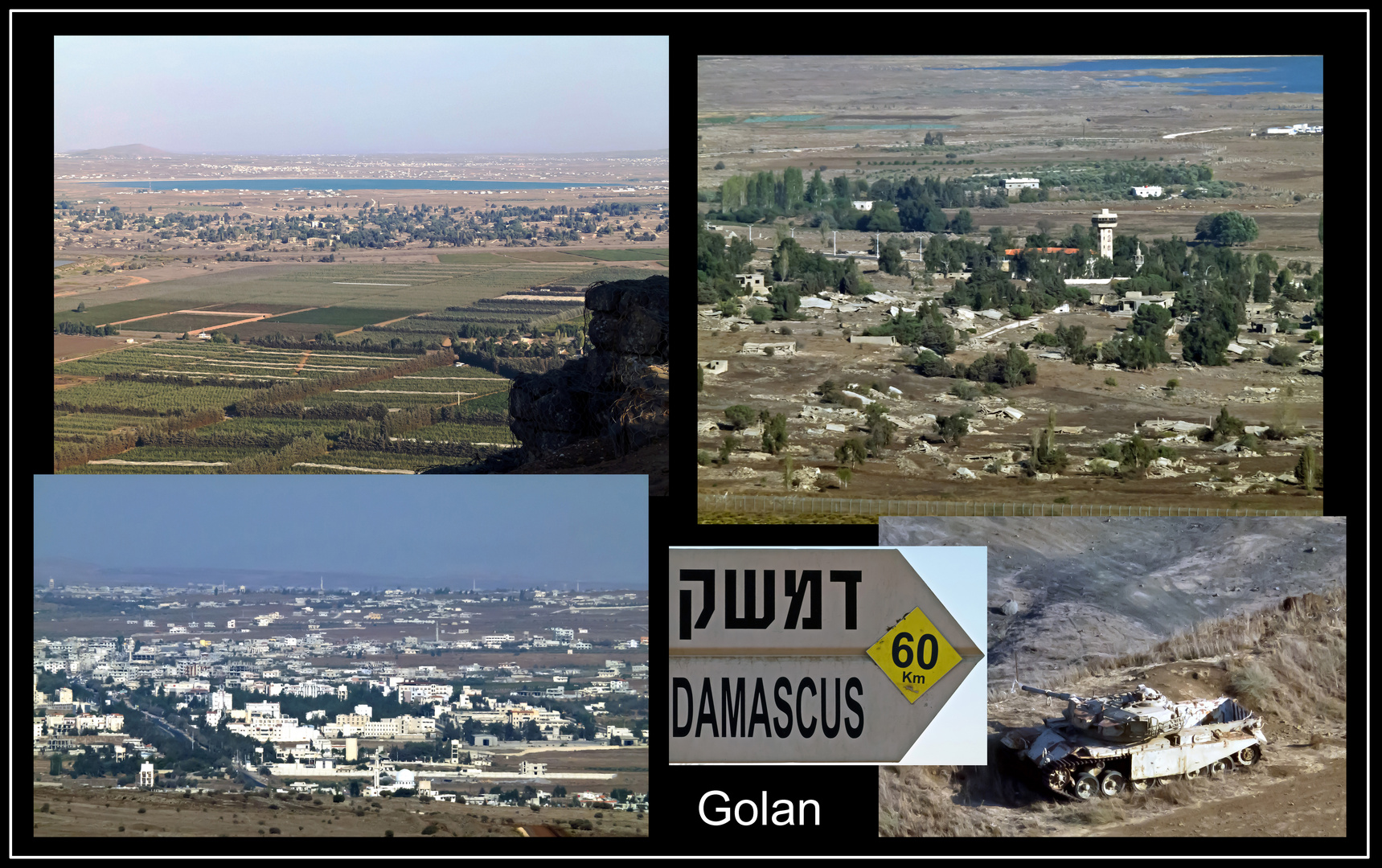 Blick von den Golanhöhen nach Syrien (Aufnahmen mit 600 mm)